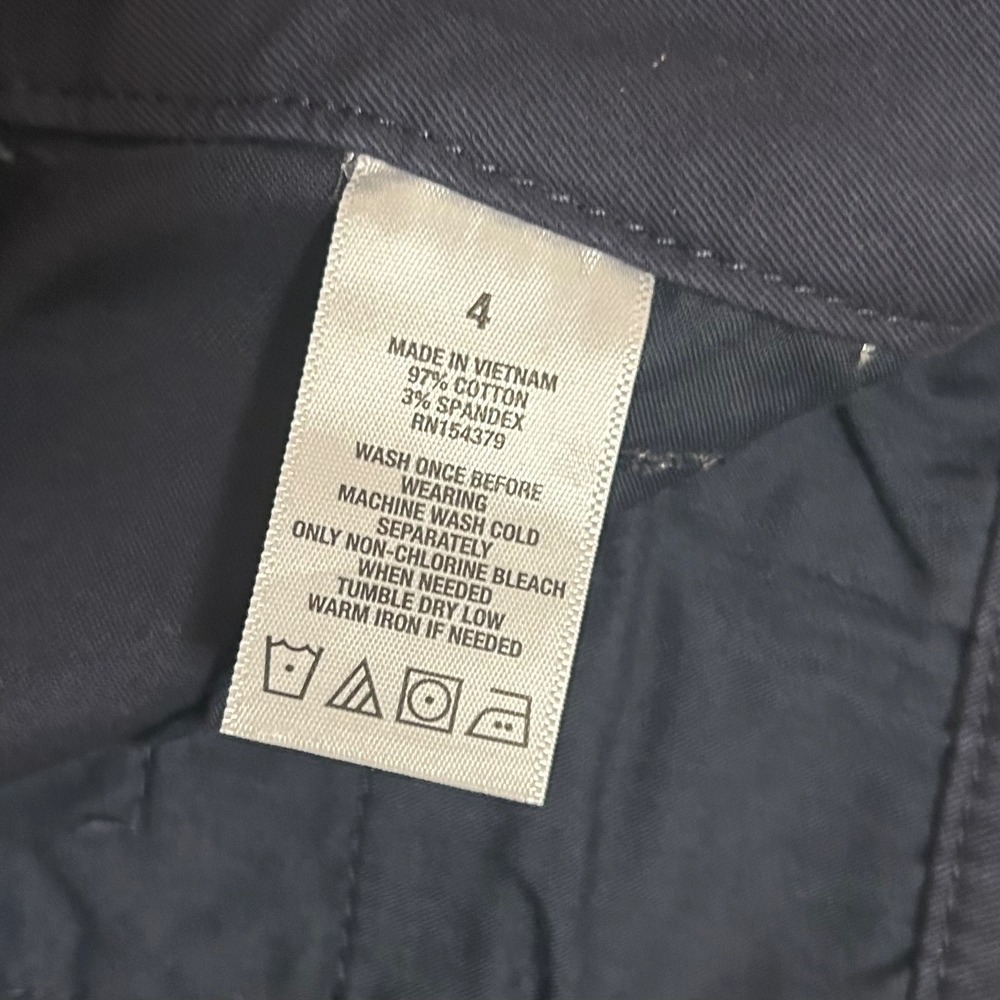 Aeropostale Bermuda Shorts Women's 4 Navy Blue 9" Inseam Chino Preppy Casual NWT - Picture 6 of 7